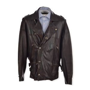 YSL Yves Saint Laurent - European Biker Jacket Leather - Vintage